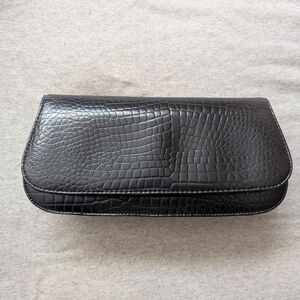Nine West Black Embossed Clutch
